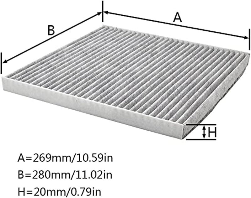 QASULER Pollen Cabin Air A/C Filter for Nissan Vehicles - Image 2