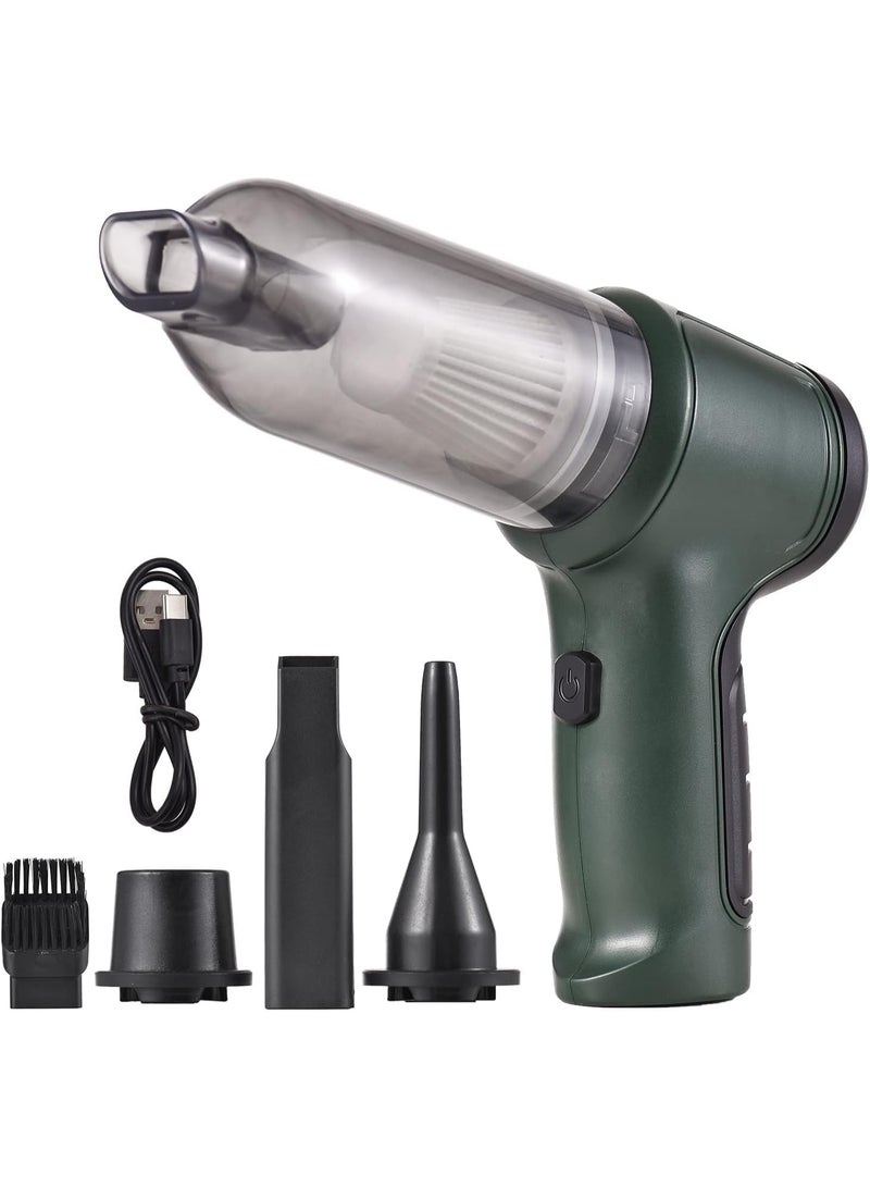 Generic 3-in-1 Cordless Air Duster & Mini Vacuum Cleaner – USB-Rechargeable Handheld Dust Blower with HEPA Filter, Multiple Nozzles for Keyboard, PC, Car, and Home Cleaning - Image 1