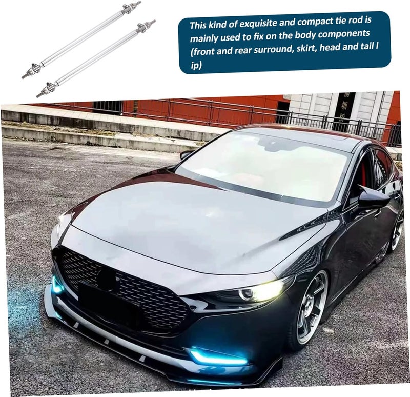 VOSAREA 2pcs Extendable Front Bumper Lip Splitter Strut Bar Rod for Car Spoilers - Image 2