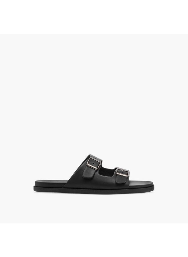 DUCHINI Men's Solid Slip-On Comfort Sandals  - Image 2