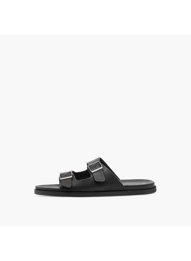 DUCHINI Men's Solid Slip-On Comfort Sandals  - Image 3