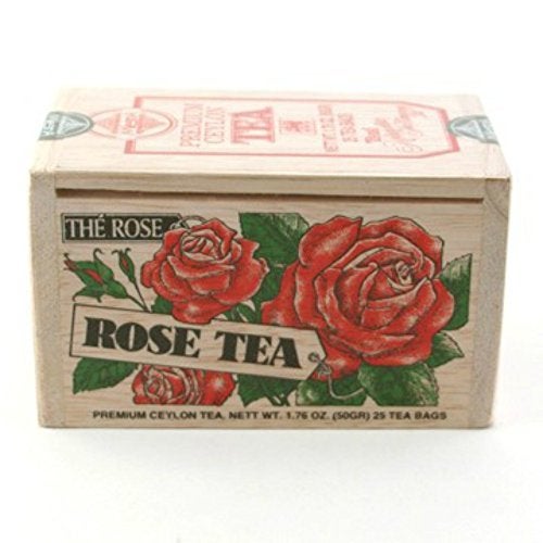 The Metropolitan Tea Company 62WD618B022 Rose 25 Teabags in Wood Box