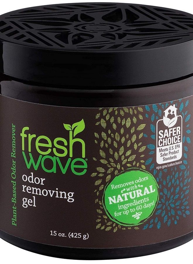 Fresh Wave جل إزالة الروائح، 15 أونصة | ماصات الروائح للمنزل | تخفيف الروائح بشكل آمن | مزيل الروائح الطبيعي المستند إلى النباتات | كل 15 أونصة تدوم 30-60 يومًا | للطهي، القمامة والحيوانات الأليفة - Image 4