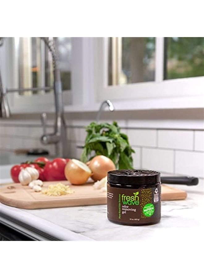 Fresh Wave جل إزالة الروائح، 15 أونصة | ماصات الروائح للمنزل | تخفيف الروائح بشكل آمن | مزيل الروائح الطبيعي المستند إلى النباتات | كل 15 أونصة تدوم 30-60 يومًا | للطهي، القمامة والحيوانات الأليفة - Image 3