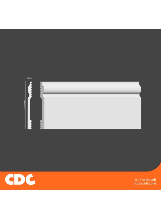 CDC White Classic Fiber Skirting – 240 cm Length - Image 4