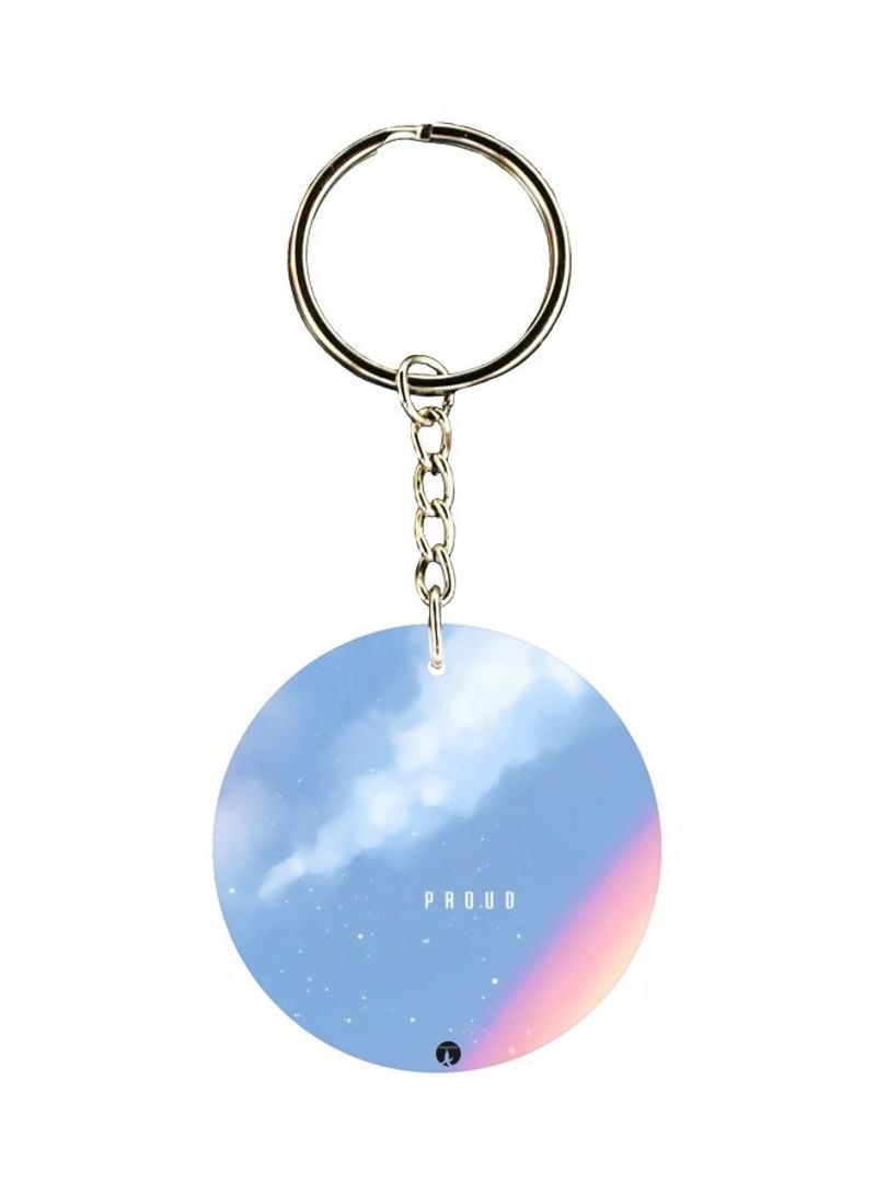 Proud Printed Double Sided Keychain