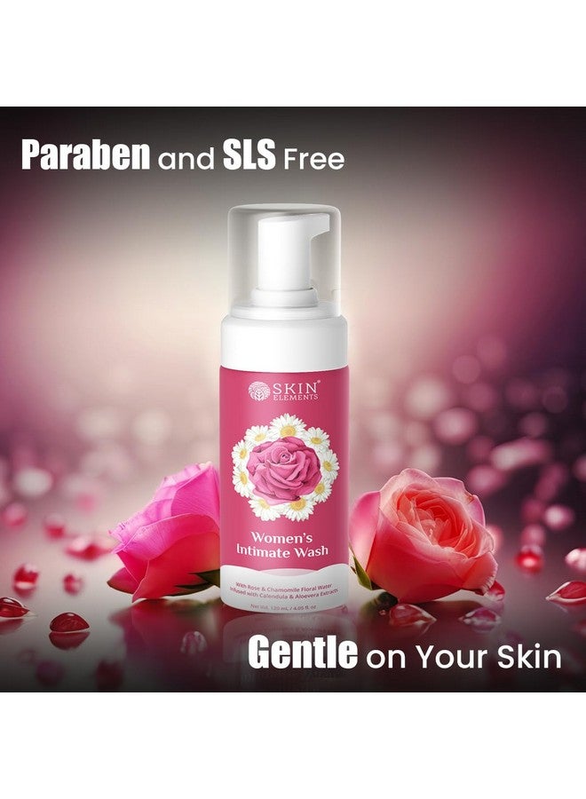 Skin Elements Intimate Wash For Women 120 Ml | With Rose Water, Chamomile, Calendula & Aloe Vera Extracts | Prevents Odour, Itching And Irritation | Restores The Ph Balance - Image 2