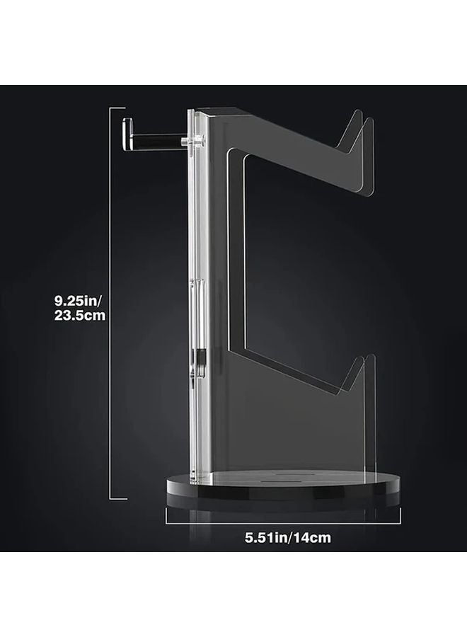 Round Bottom Transparent 2 In 1 Gamepad And Headset Stand For PS5 PS4 Xbox Series Xbox One - Image 4