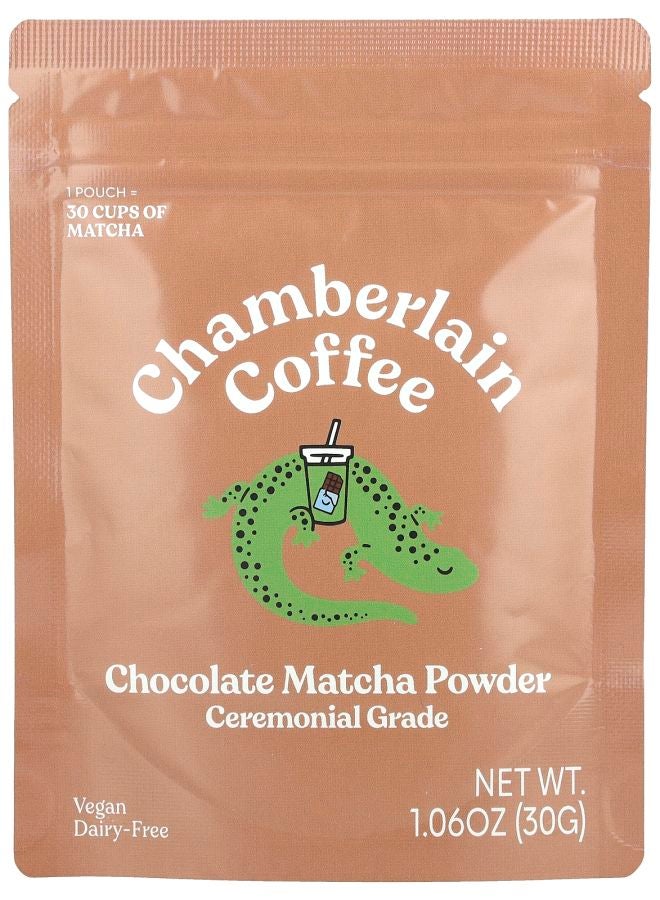 Chamberlain Coffee Chocolate Matcha Powder Ceremonial Grade  1.06 oz (30 g)