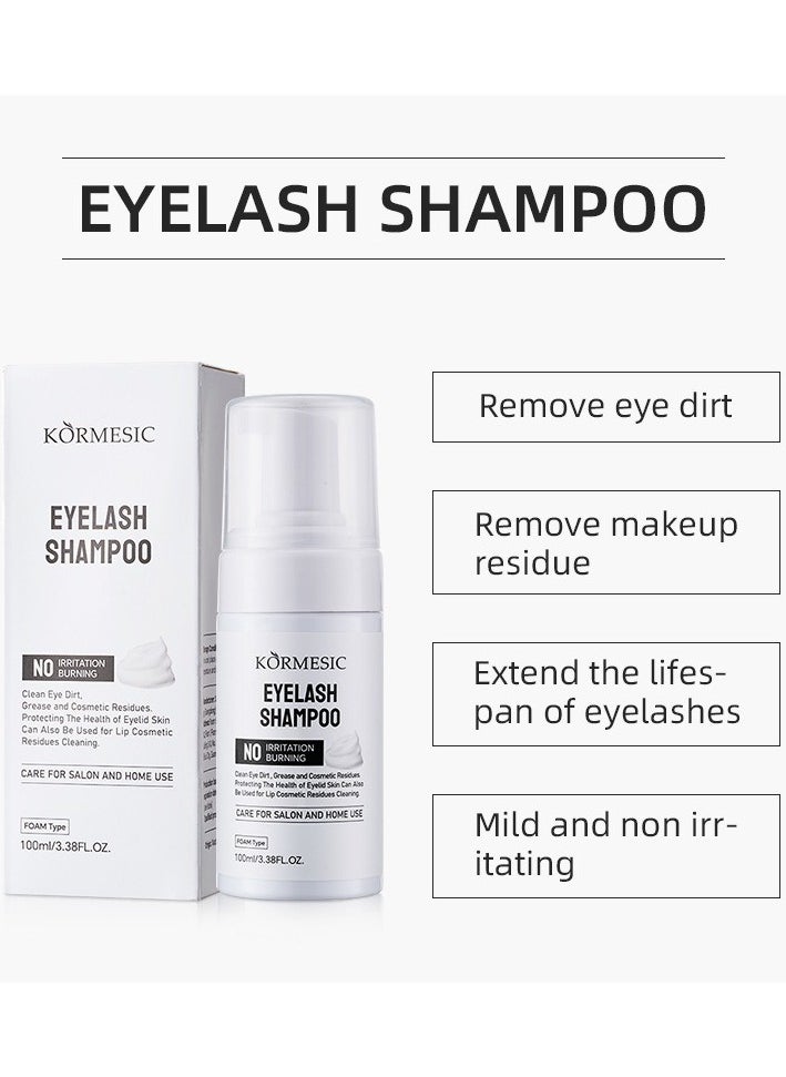 Kormesic Eyelash Shampoo 100ml - Gentle Cleansing & Conditioning  - Image 2