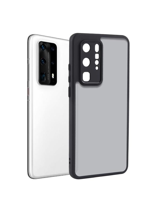 Zaboon Case For Huawei P40 Pro+ Fine Pore Matte Black TPU + PC Phone Case - Image 1