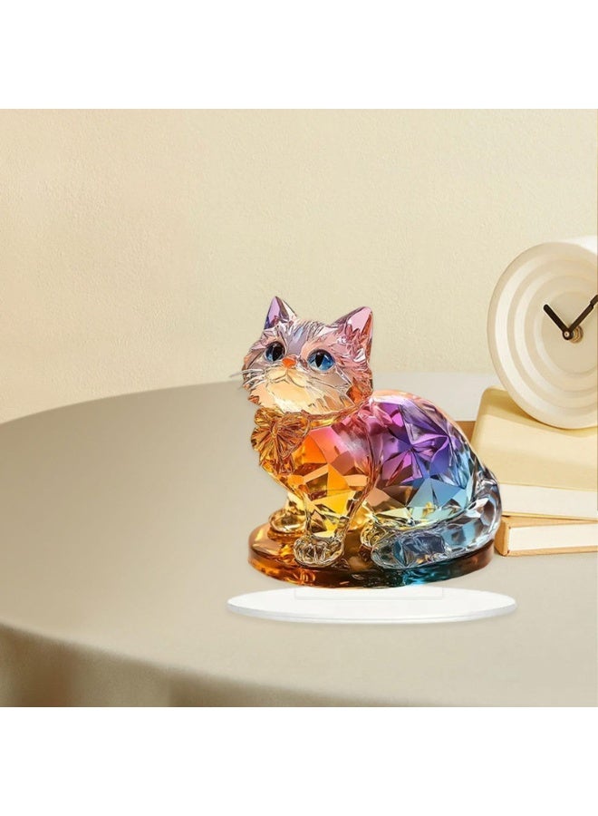 دايتويز زينة أكريليك ثنائية الأبعاد على شكل طاعون القطط، هدايا، ديكور منزلي، أعمال فنية، قطعة مركزية للطاولة، خزانة، رف كتب. - Image 4