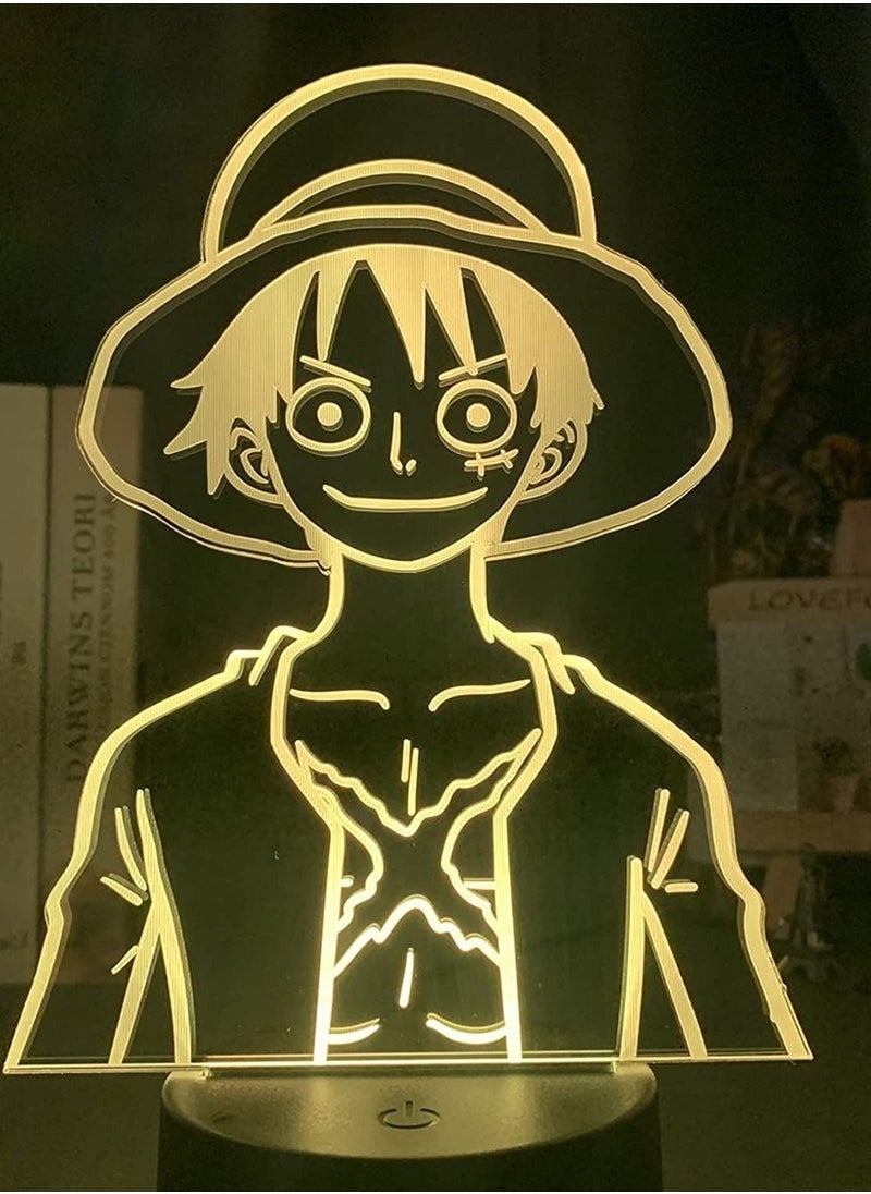 3D Illusion LED Night Light Japan Anime One Piece Figure Cartoon Table Lamp with Touch Sensor USB Powered Bedroom Decor Atmosphere Light Skull Flag Luffy - pzsku/ZB8C33C39202B4E866262Z/45/_/1678858844/ad7bc2fe-9b21-424b-bdb9-13997e0a3333