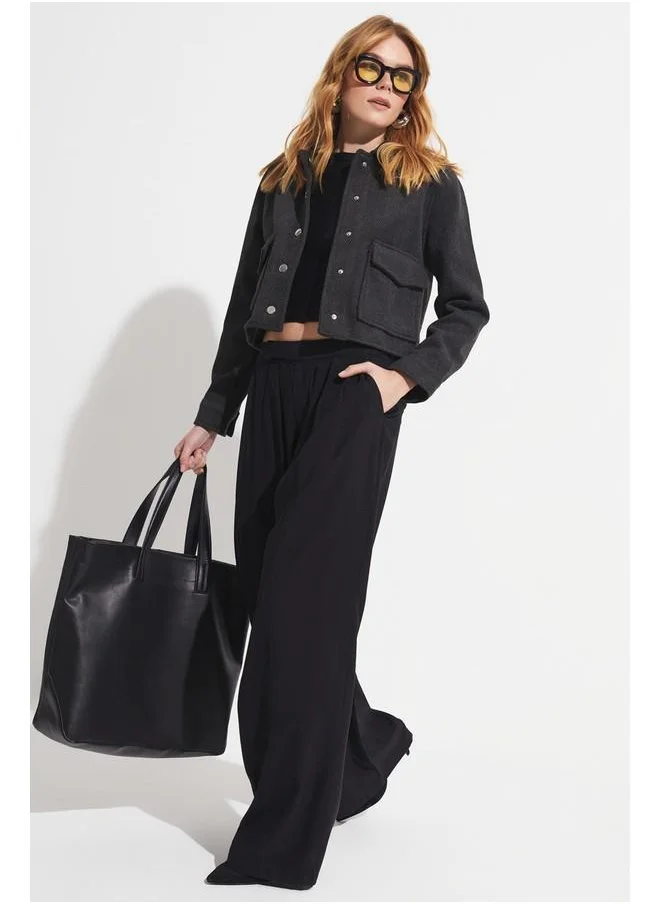 JUNE June Modal Pleated Detailed Trousers