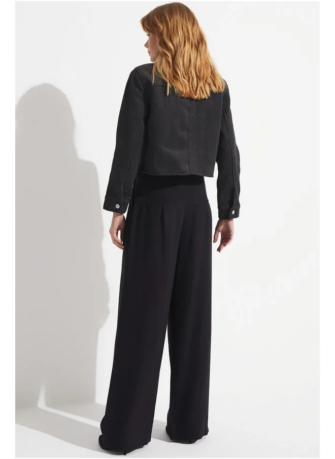 جون June Modal Pleated Detailed Trousers