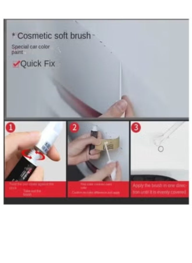 فوجي قلم إصلاح طلاء السيارة - مزيل للخدوش وإصلاح طلاء السيارات، ومنع الصدأ، ولمسة نهائية شديدة اللمعان، أحمر - Image 2