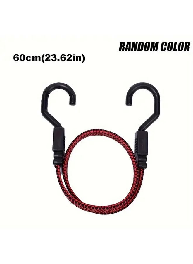 23 62inch Elastic Binding Rope with Non Slip Hooks Durable Rubber Steel Cargo Luggage Fixing Strap - Image 1