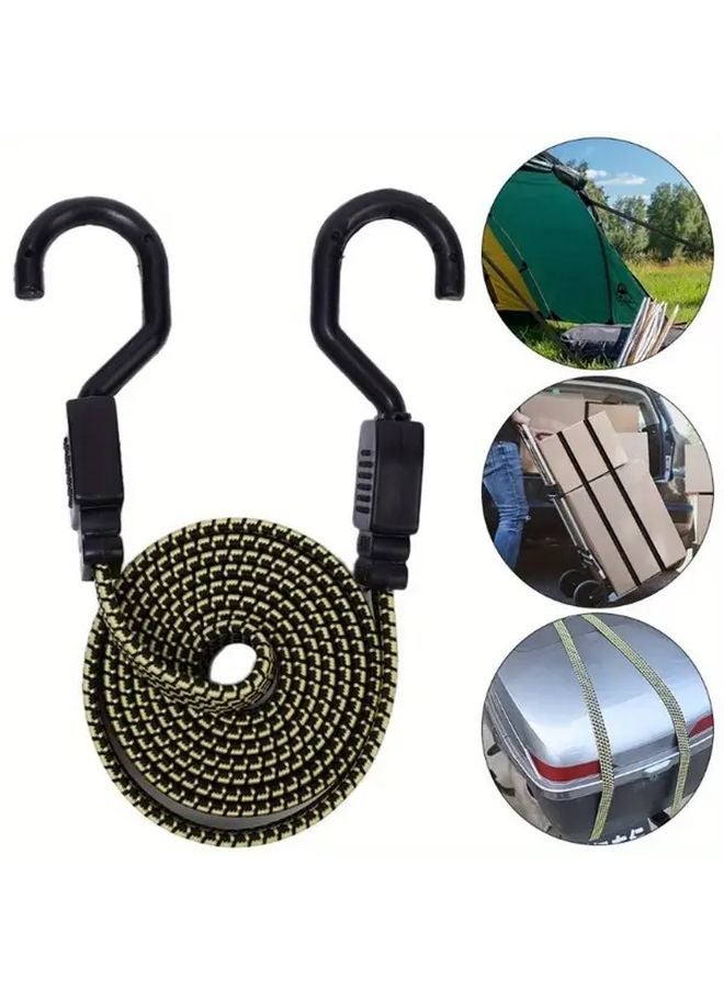 23 62inch Elastic Binding Rope with Non Slip Hooks Durable Rubber Steel Cargo Luggage Fixing Strap - Image 5