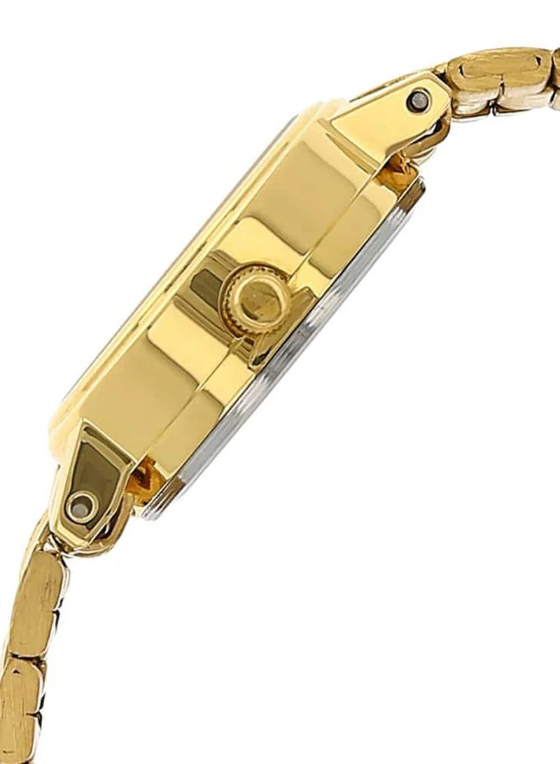 Sonata Women's Analog Round Shape Stainless Steel Wrist Watch 8096YM01 - 28 Mm