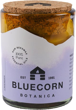Lavender Essential Oil & Pure Beeswax Candle in Blown Glass Vessel. Bluecorn Beeswax Botanica. Non-Toxic Lavender Scented Candle in 100% Recycled Glass. 8 oz. Aromatherapy Candle - pzsku/ZB8C38143F7FBC9664708Z/45/_/1744284189/42a89eff-4a2b-4c91-a5e1-47d88c802342