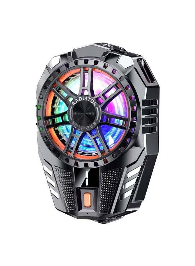 Direct Supply Magnetic Suction Back Clip Cooler Semi-conductor Digital Display Mobile Phone Cooler For Live Gaming-Color:X119 Three-speed Digital Display Semiconductor Radiator - Image 1