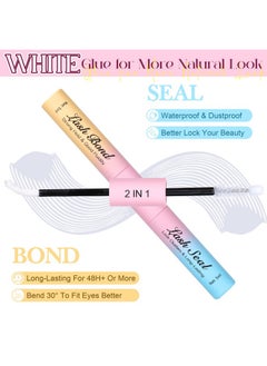 Zegaine Lash Bond and Seal Lash Glue For Eyelash Clusters Glue Waterproof Long Lasting White Lash Glue 2 in 1 Lash Clusters Glue Eyelash Extension Glue DIY At Home by Zegaine  - Image 2