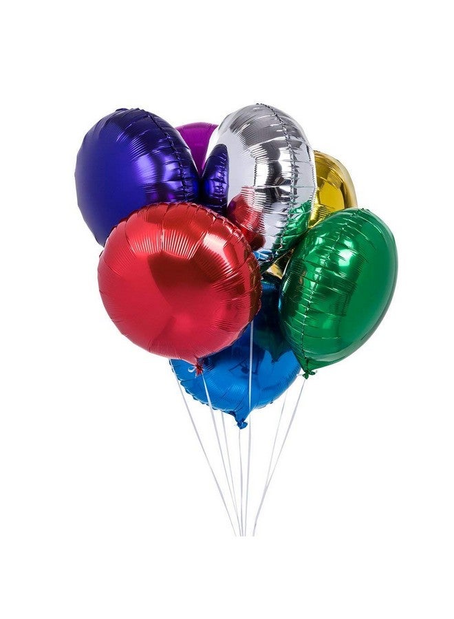 MOWO 50Pcs/Lot Round Shape Foil Mylar Helium Balloon 18" Balloon Birthday Party Decoration Foil Balloons - Image 1