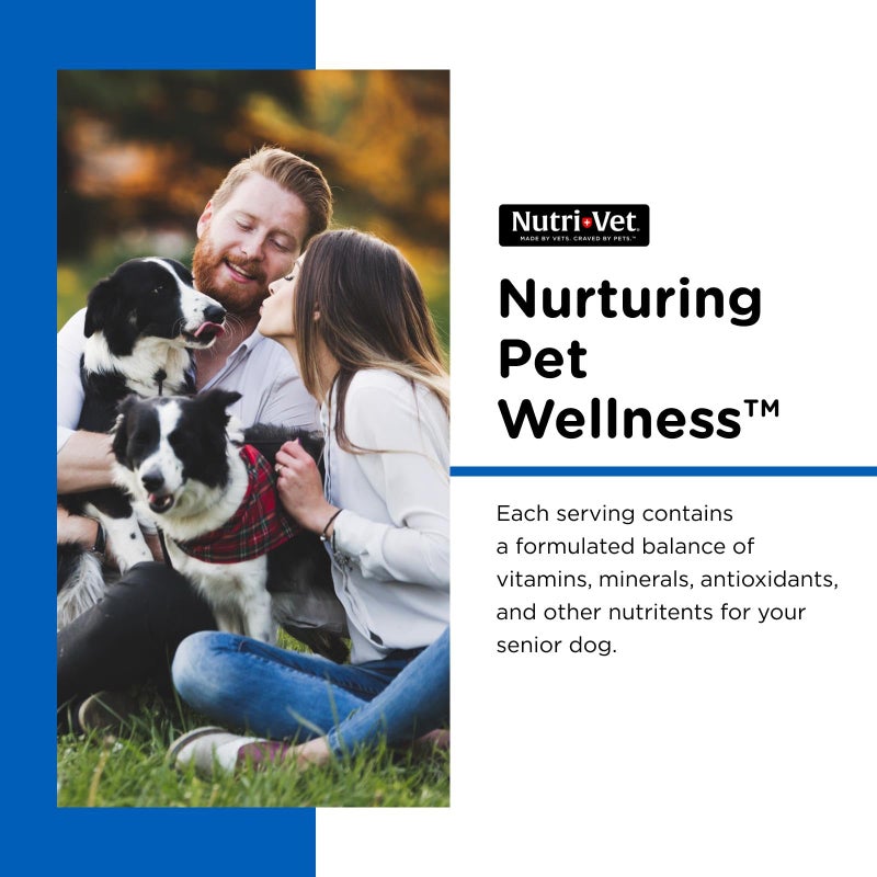 nutri vet Nutri-Vet Senior-Vite Multivitamin, Dog Supplements, Immune Support, Pet Supplies, Vitamins for Dogs, Senior Essentials, Made in USA, Multivitamin for Pets, 120 Count - Image 3