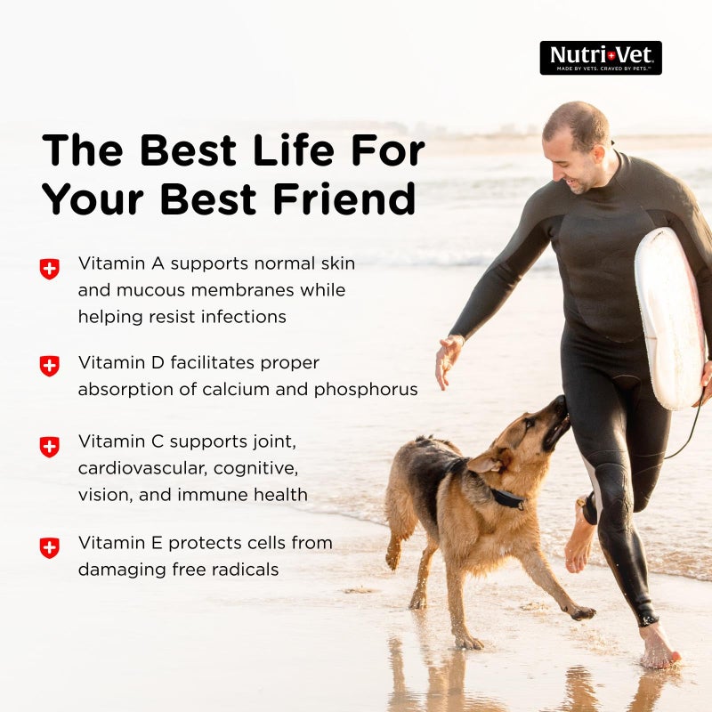 nutri vet Nutri-Vet Senior-Vite Multivitamin, Dog Supplements, Immune Support, Pet Supplies, Vitamins for Dogs, Senior Essentials, Made in USA, Multivitamin for Pets, 120 Count - Image 4