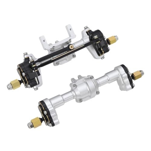 FACCNOY Aluminum Front Rear Portal Axle Complete SetBrass Knuckle Cover for FMS FCX24 Power Wagon K5 FCX18 LC80 RC Crawler Upgrade Part - Image 1