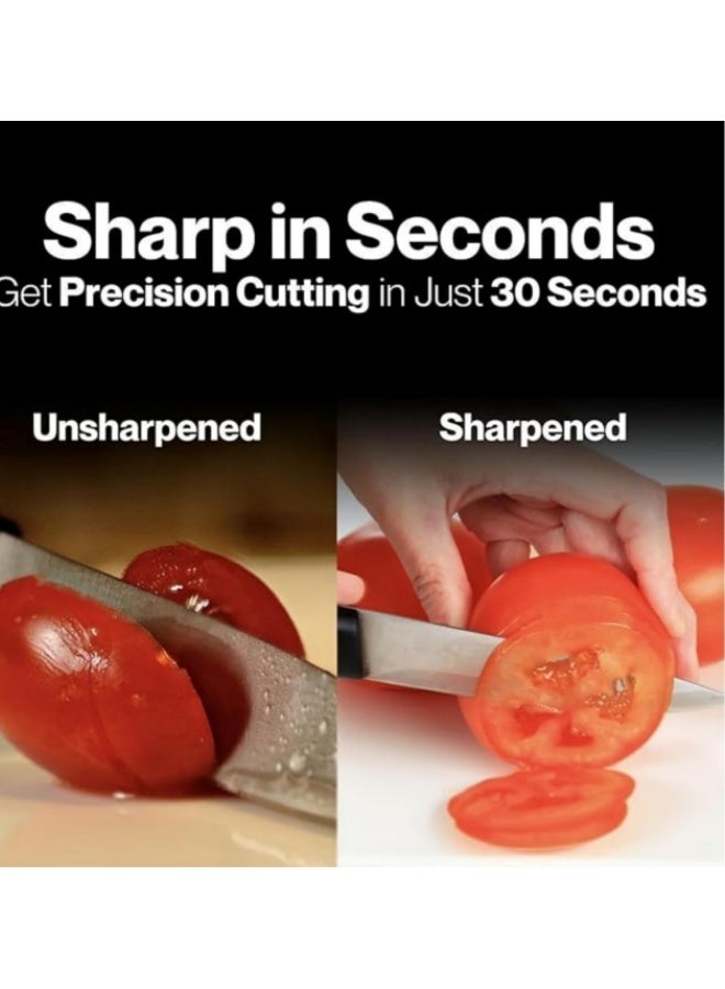 Kitchen Knife Sharpener Tool,Professional 3 Stage Manual Sharpener for Sharpening Kitchen Knives,Repair, Polish and Sharpen your Kitchen Knife Easily - Image 4