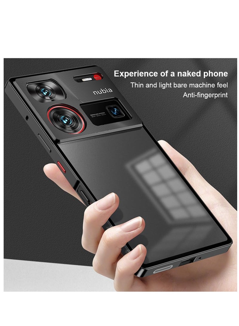 SYOSI PC Frosted Cover Compatible with Nubia Z60 Ultra 5G, Metal Frame Case Shockproof Camera Case Durable Phone Case Protective Back Cover Slim Metal Case Impact Resistant Cover Impact Resistant Cover  - Image 3