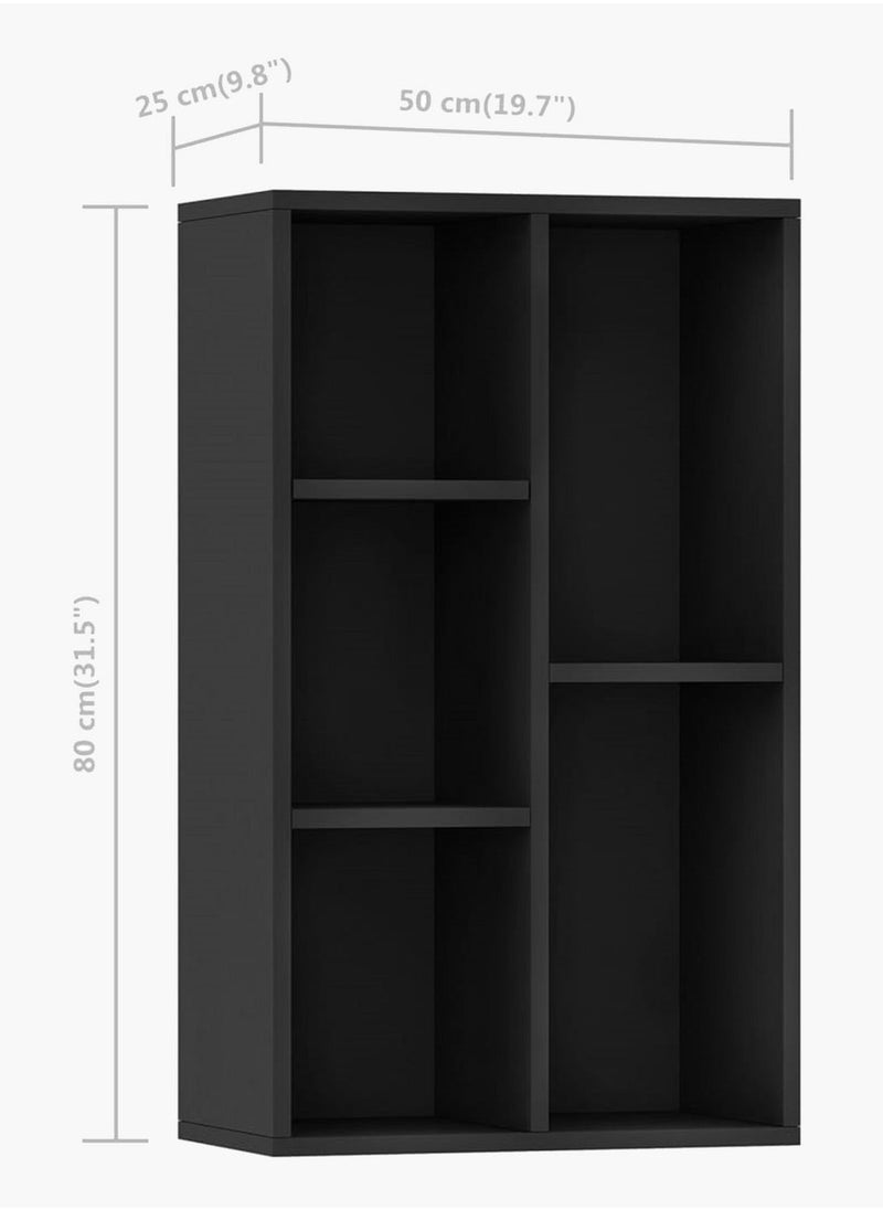 MODERN HOME - Multifunctional Storage Shelf for Kid's Room and Office Organizer for Toys Books and Office Supplies Modern Design Black - Image 1