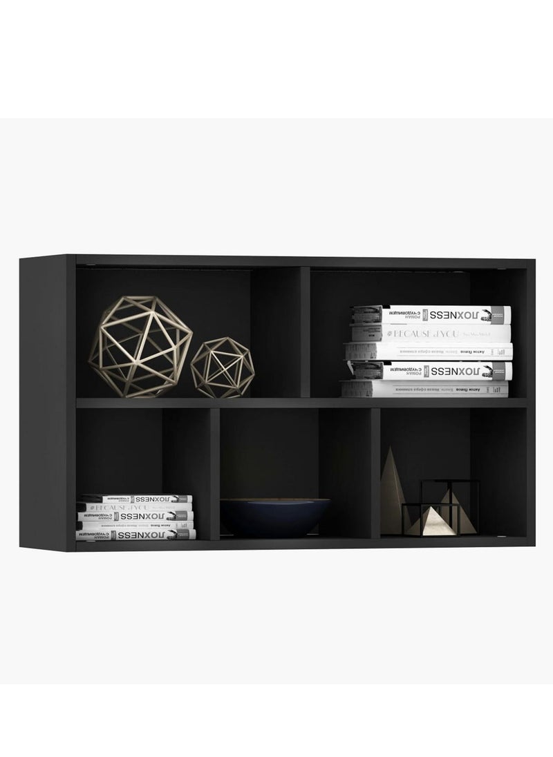 MODERN HOME - Multifunctional Storage Shelf for Kid's Room and Office Organizer for Toys Books and Office Supplies Modern Design Black - Image 1