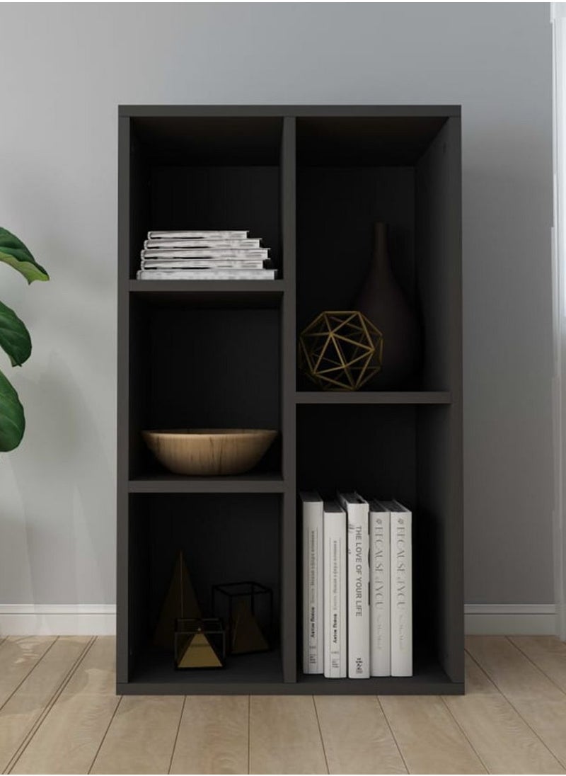 MODERN HOME - Multifunctional Storage Shelf for Kid's Room and Office Organizer for Toys Books and Office Supplies Modern Design Black - Image 1