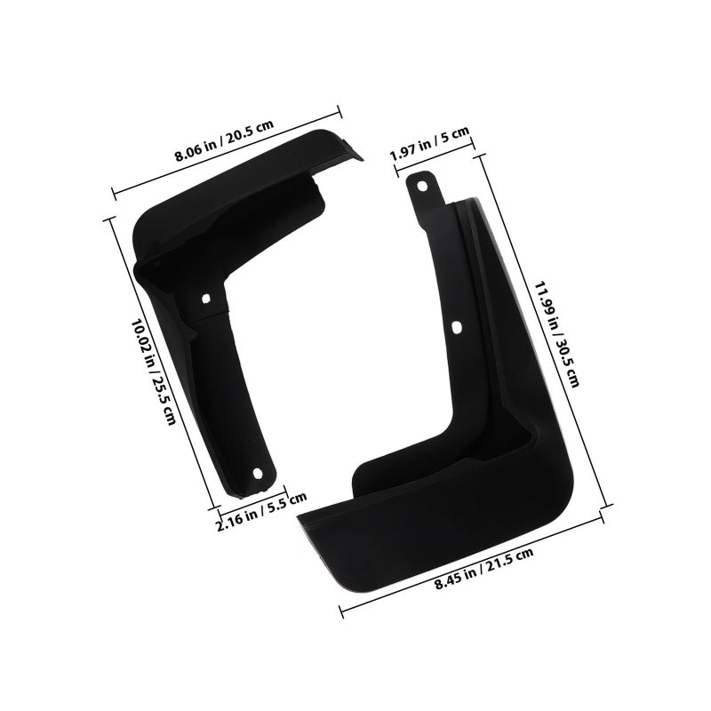 Homoyoyo 4 Pcs Car Mud Flaps Set Soft Rubber Tire Protector Universal Fit Rear Wheel Splash Guards For Vehicle - Image 3