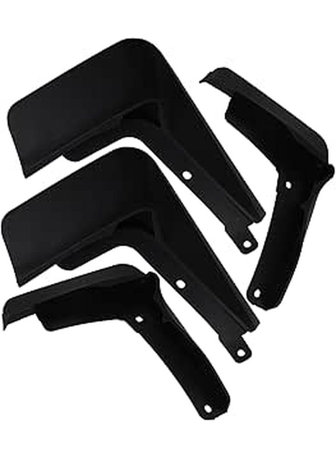 Homoyoyo 4 Pcs Car Mud Flaps Set Soft Rubber Tire Protector Universal Fit Rear Wheel Splash Guards For Vehicle - Image 1
