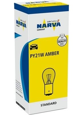 Narva Bulb 12V 21W 93 Close Claw Yellow PY21W 10 Pcs 