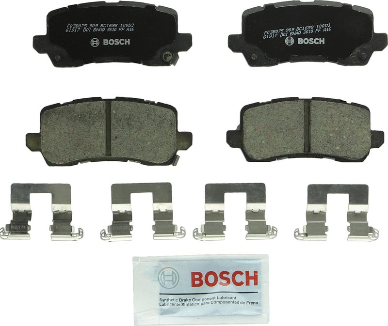 BOSCH BC1698 QuietCast Premium Ceramic Disc Brake Pad Set - Compatible With Select Acura RLX, TLX; REAR - Image 4