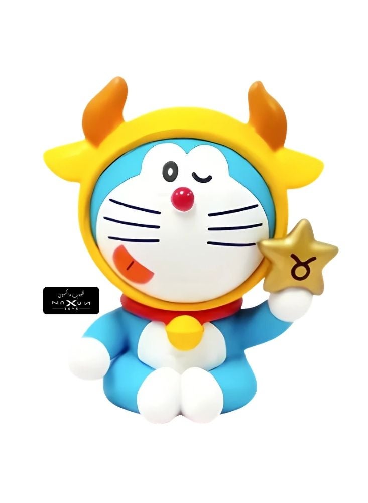 Doraemon Cute Doraemon Collectible Figure – Zodiac Taurus Star Edition PVC Toy - Image 1