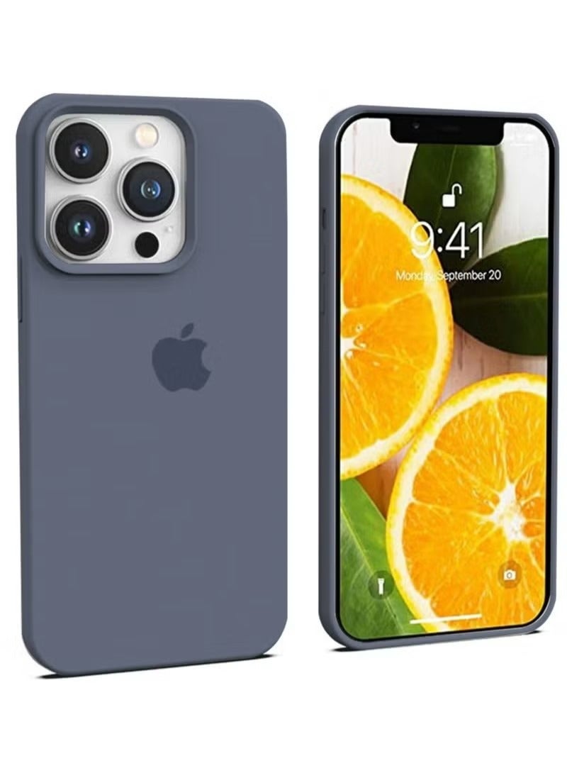 iPhone 13 Pro Max Mobile Case Cover with Soft Liquid Silicone Protection Anti-Scratch Shockproof Accessories Slim Protective Back Cover with Comfortable Hold Touch Feeling and Anti-fingerprint - Image 1