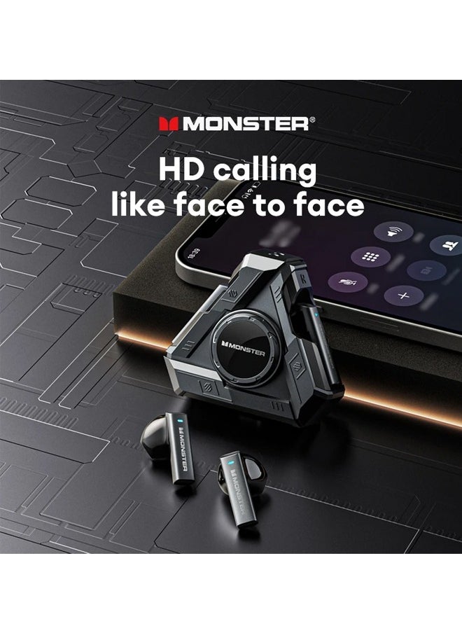 Monster Monster XKT22 Wireless Bluetooth Earbuds Gaming Headphones Deep Bass Low Latency Game Headset with Built-in Microphone Noise Canceling  - Image 2