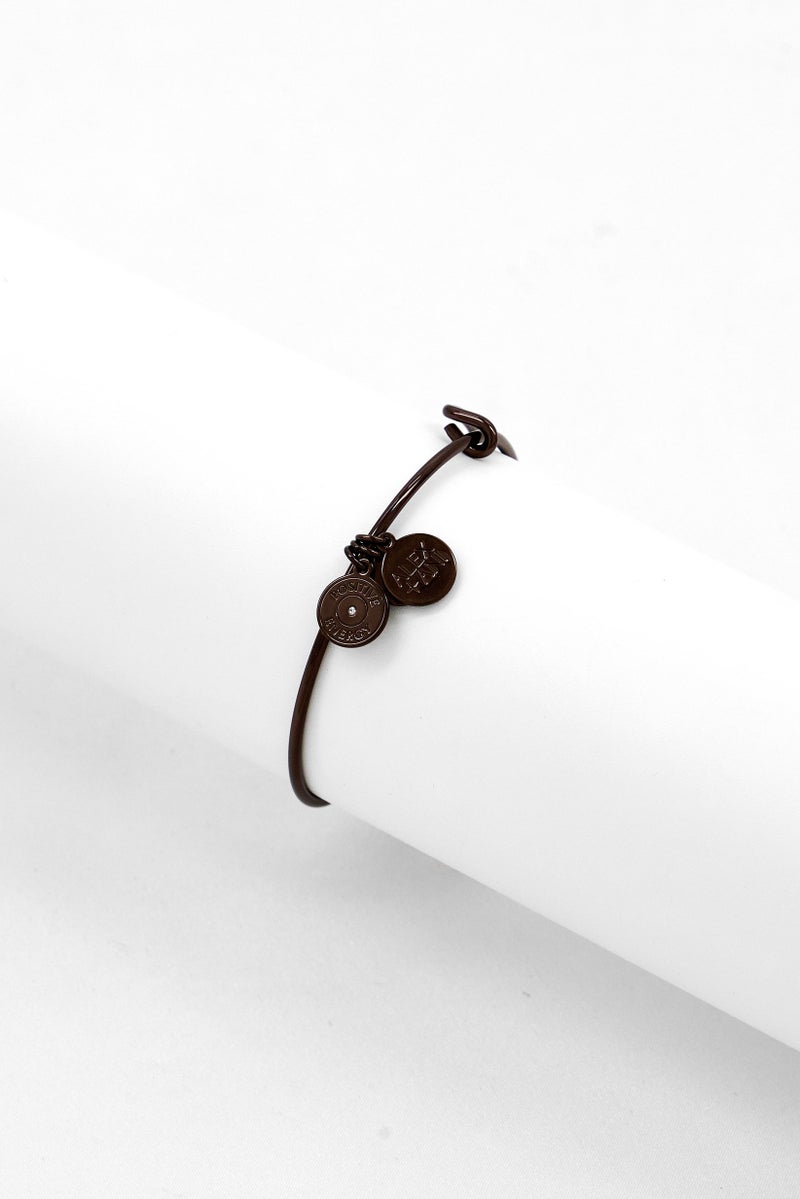 ALEX AND ANI Women Pumpkin Spice and Livin My Best Life Bracelet, Brown  - Image 3