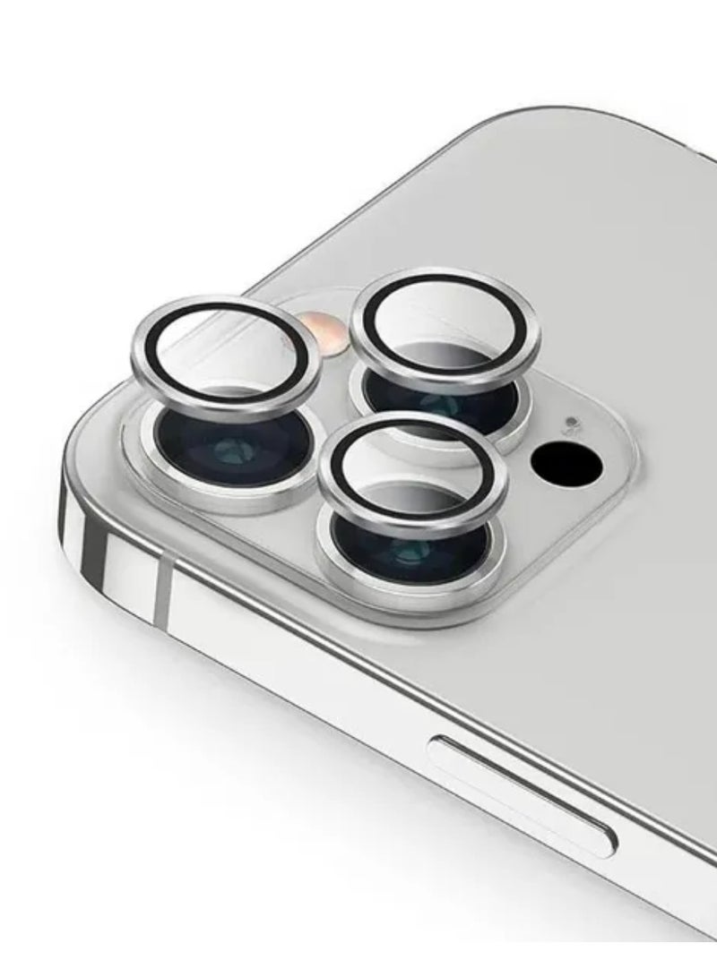 DIGI CORE iPhone 15 Pro Camera Lens Protector Compatible With Apple iPhone Keep Original Camera HD Glass iPhone 15 Pro Max Camera Lens Protector (Natural Titanium,15 Pro-15 Pro Max) - Image 1
