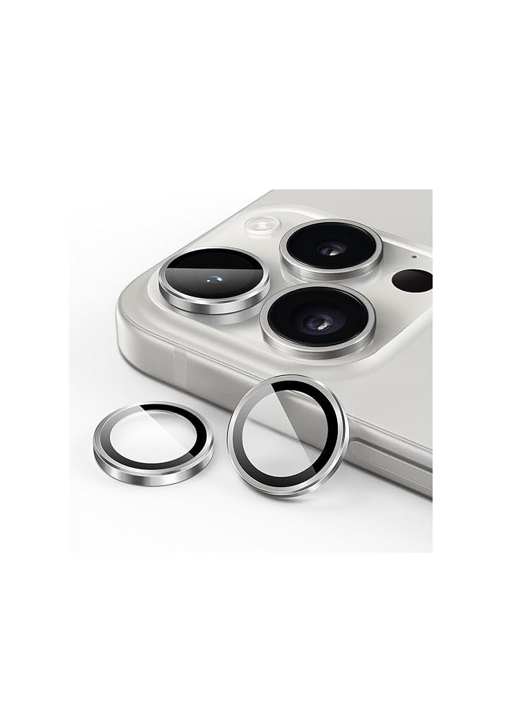 DIGI CORE iPhone 15 Pro Camera Lens Protector Compatible With Apple iPhone Keep Original Camera HD Glass iPhone 15 Pro Max Camera Lens Protector (Natural Titanium,15 Pro-15 Pro Max) - Image 5