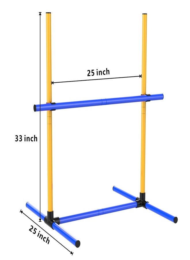 AHAILUOO Adjustable Dog Agility Jump Set – Training Hurdles with Height Adjustable Bars, Portable Design with Carry Bag for Indoor & Outdoor Agility Courses (2 Pack) - Image 3