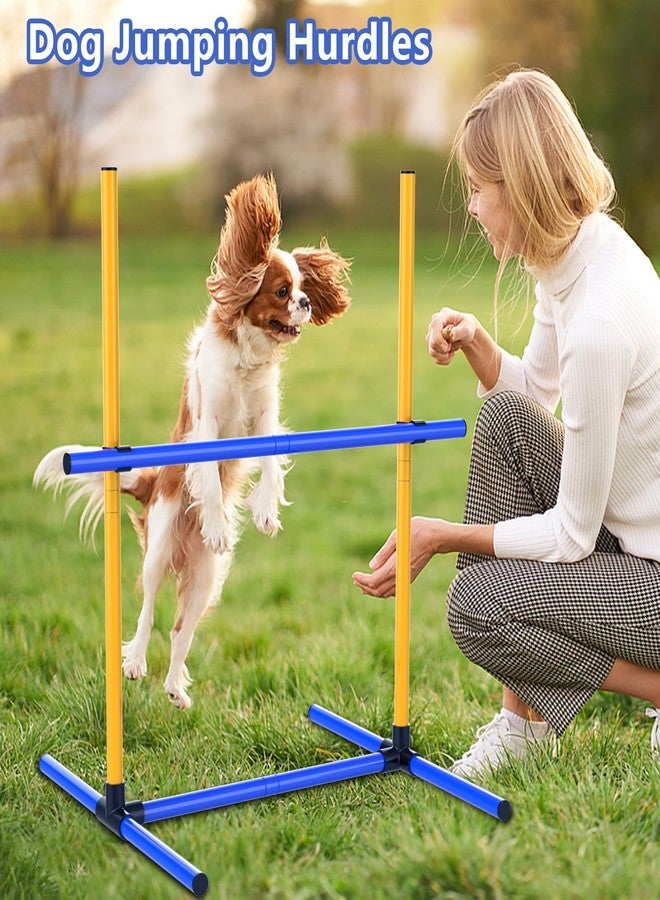 AHAILUOO Adjustable Dog Agility Jump Set – Training Hurdles with Height Adjustable Bars, Portable Design with Carry Bag for Indoor & Outdoor Agility Courses (2 Pack) - Image 4