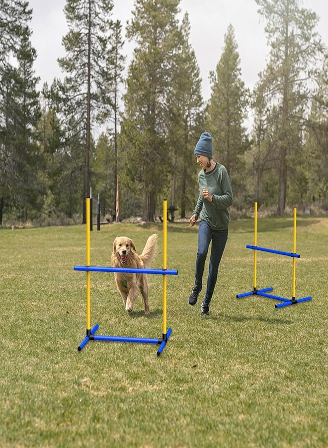 AHAILUOO Adjustable Dog Agility Jump Set – Training Hurdles with Height Adjustable Bars, Portable Design with Carry Bag for Indoor & Outdoor Agility Courses (2 Pack) - Image 5