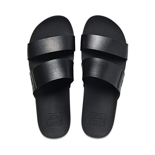 Reef Cushion Vista Hi Womens Platform Fashion Sandal, Arch Support, Ultra Soft Cushion Footbed, Black/Black, 12 - Image 1