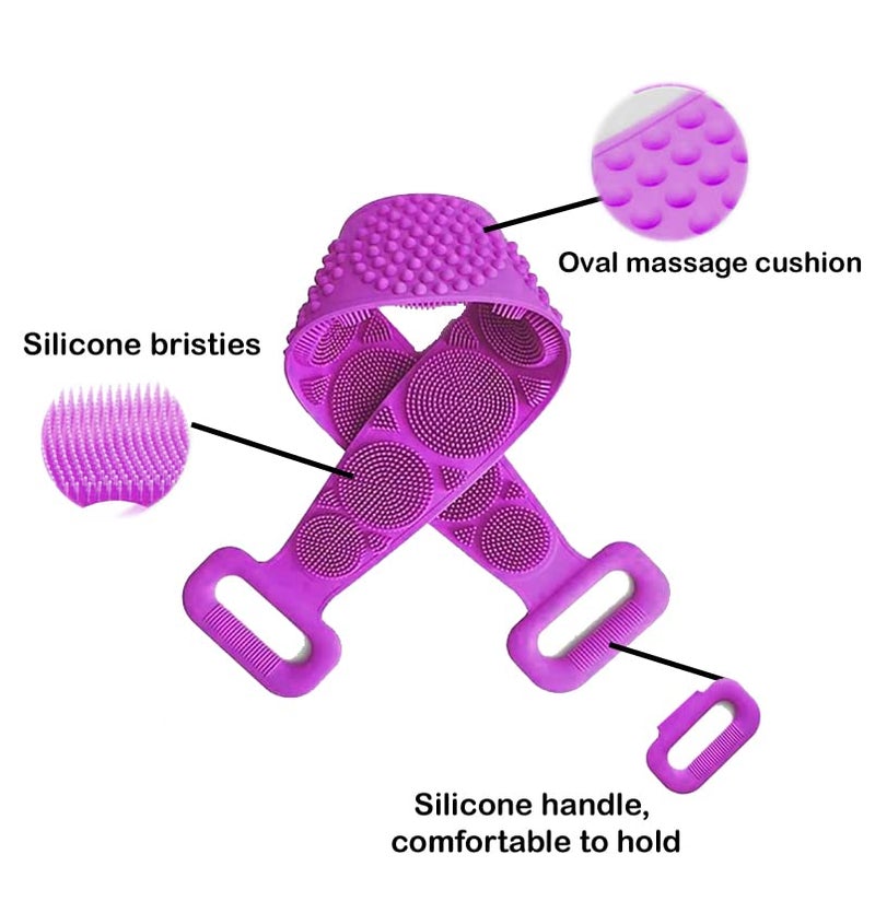 Smart Buy Bath Brush for Back Scrubber Body Washer with Smooth Removal For Unisex | Set of 2|. - Image 3